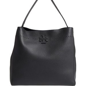 Tory Burch McGraw Leather Hobo Handbag